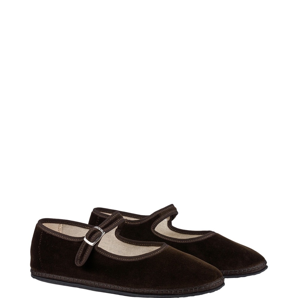 Vibi Venezia Brown Mary Jane Flats